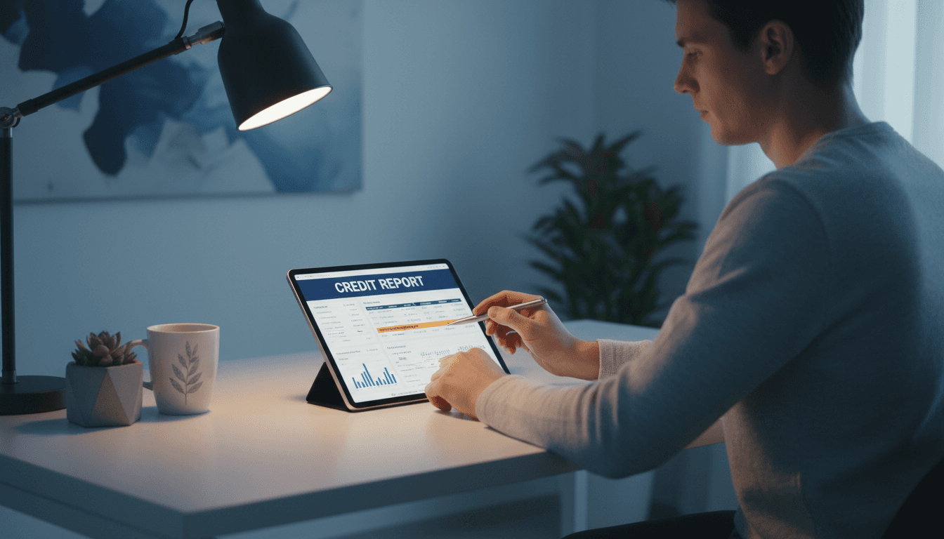 Late Payment Fixes - Credit repair specialist reviewing credit report